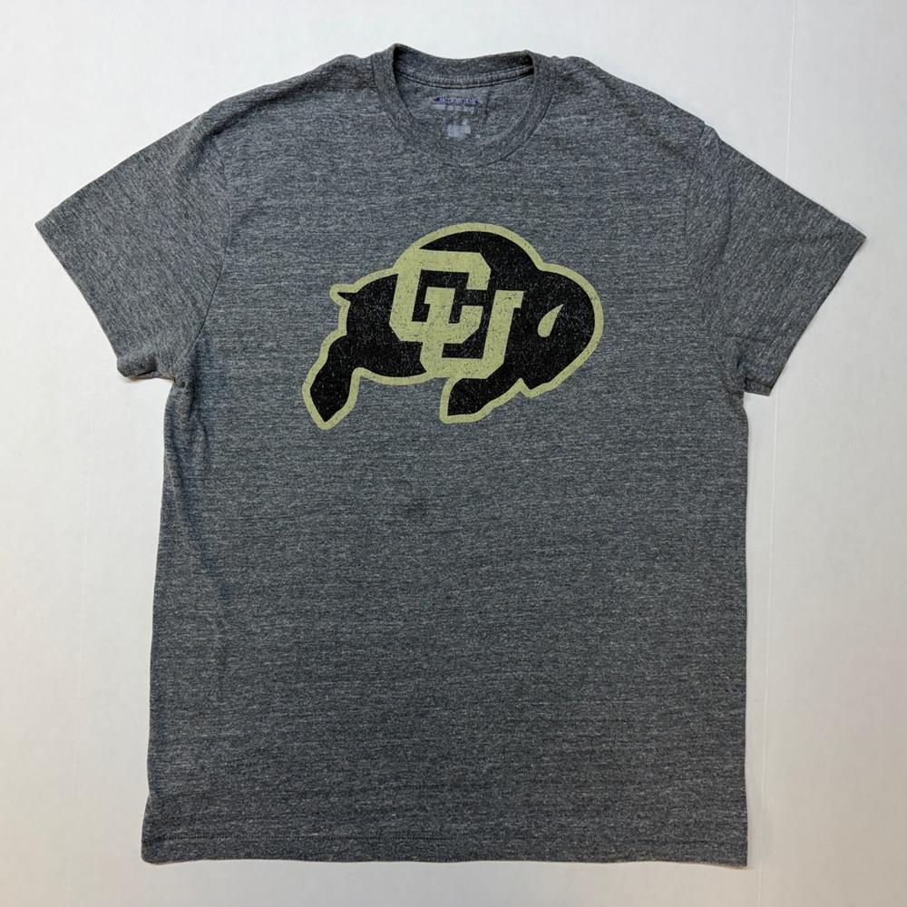 Champion Colorado Buffaloes Heather Grey Large Collegiate T-Shirt